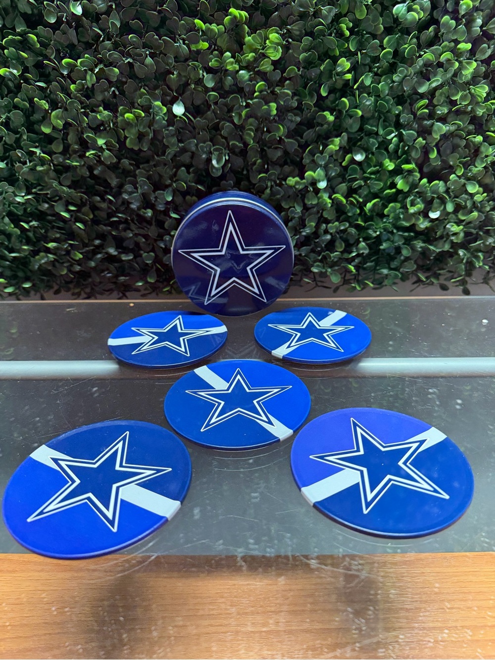 Blue Star Logo Drink Coasters - Set of 6